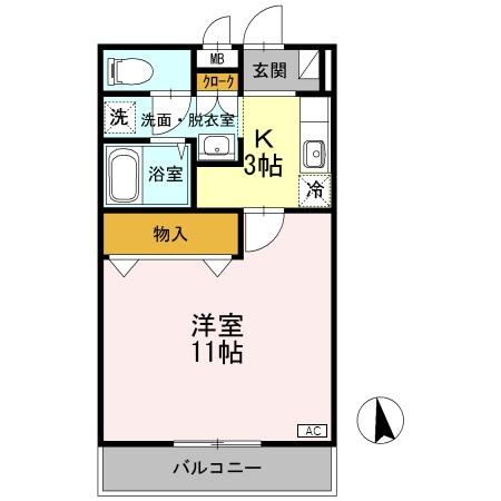 オードピュール 202 間取り図