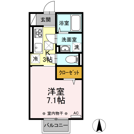 ナゴミエル/エミアス エミアス 105 間取り図