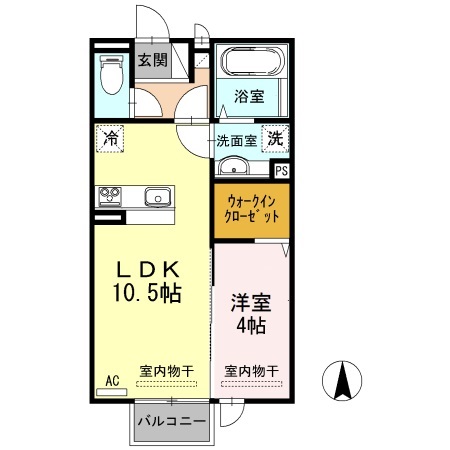 サンリジェール 207 間取り図
