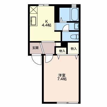 ヴィラージュＭ 0202 間取り図