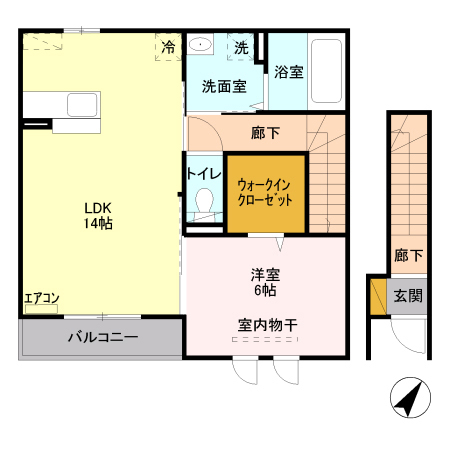 サンロイヤル　A 201 間取り図