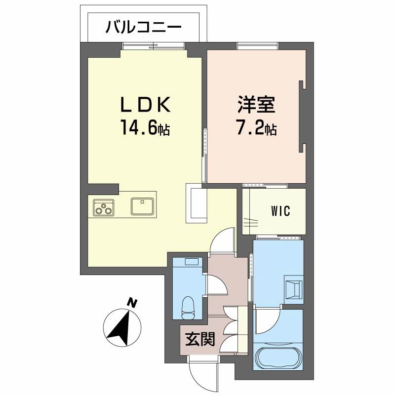 ＡＺＵＲ米山 302 間取り図