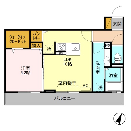 フォルテア　A 203 間取り図