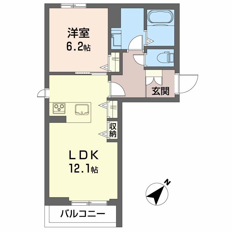 Ｇａｒｒｅｔ 201 間取り図