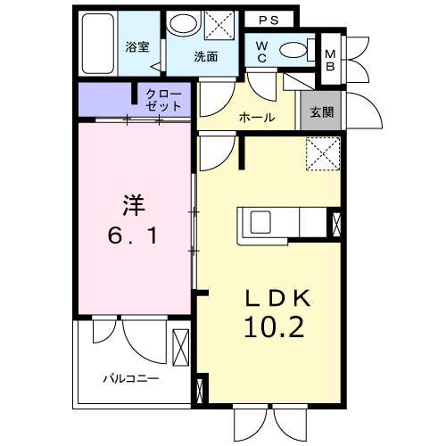 ラグナリーデン 301 間取り図