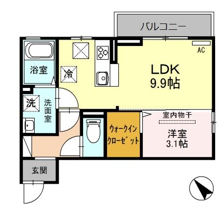グレイス ヴィラ 103 間取り図