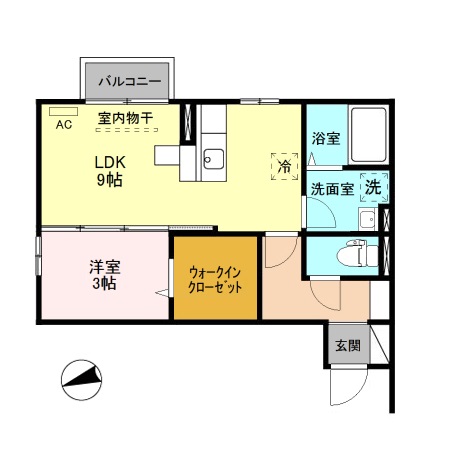 リベール Ａ/Ｂ/Ｃ C202 間取り図