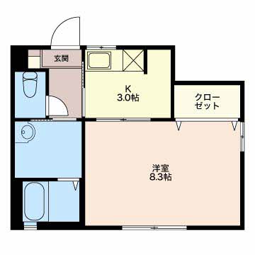 コープアゼリア 0201 間取り図
