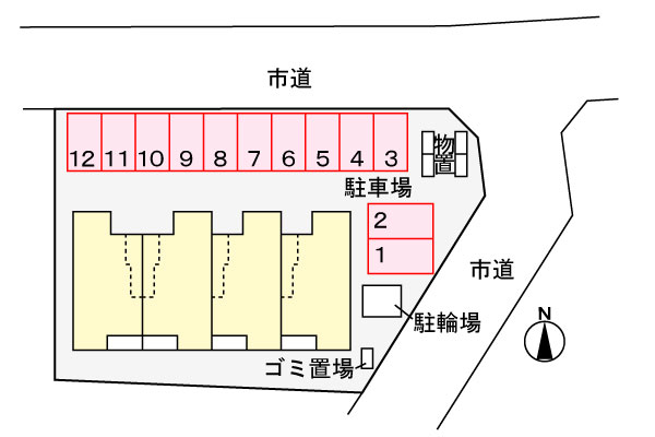 ブリランテ陽光 101 駐車場