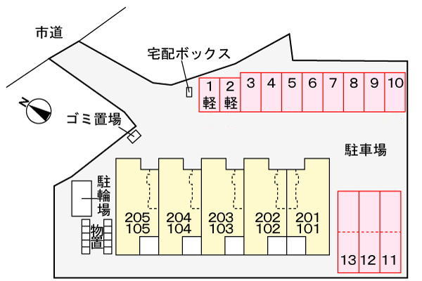 ニューライフ 102 駐車場