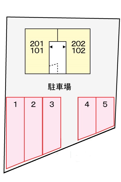 ハイツひばり 101 駐車場
