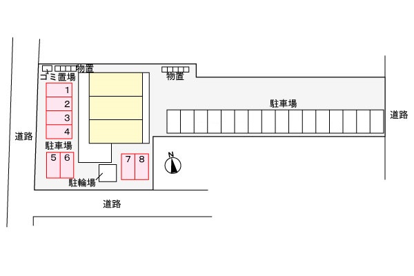クレール 103 駐車場