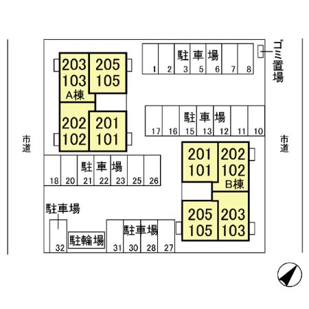 リッツ Ｂ 103 駐車場
