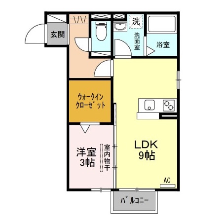 ロベール空港西 203 間取り図