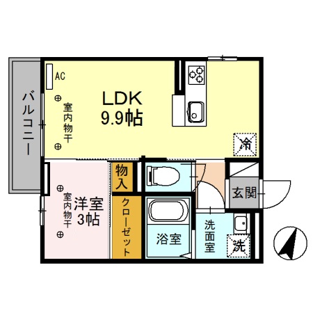 さくらガーデンⅡ 205 間取り図
