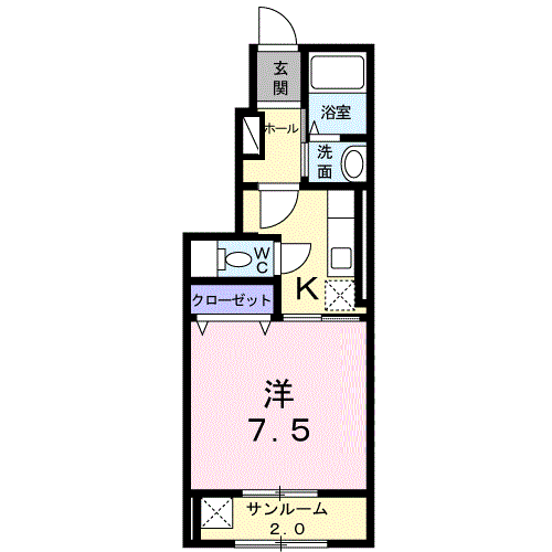 ラ・エルビータ 103 間取り図