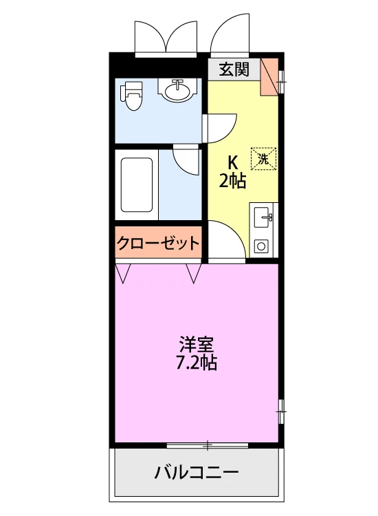 Lily-be  je 白山浦 303 間取り図