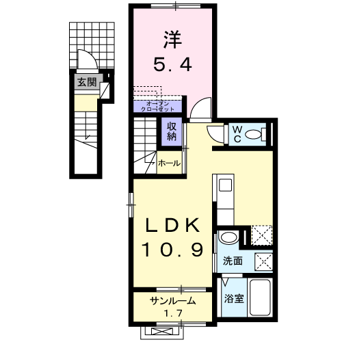 カサ フェリス 205 間取り図