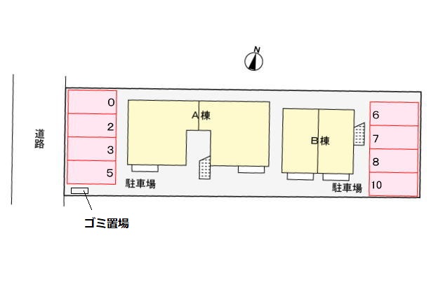 ベルスクエアＡ 202 駐車場