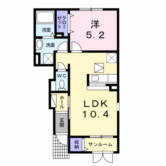 ローレル 102 間取り図