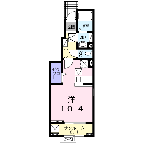 コンフォーティア 101 間取り図