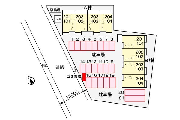 グラン アベニュー Ｂ 202 駐車場