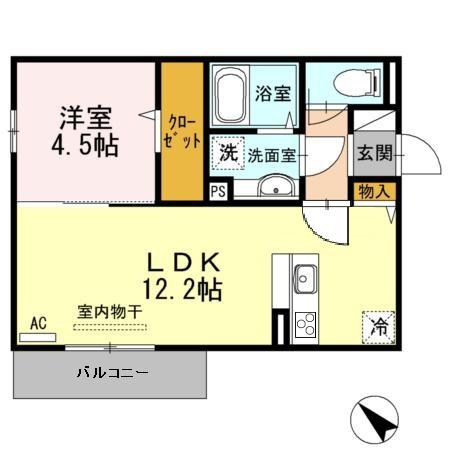 ルーヴル川崎 201 間取り図