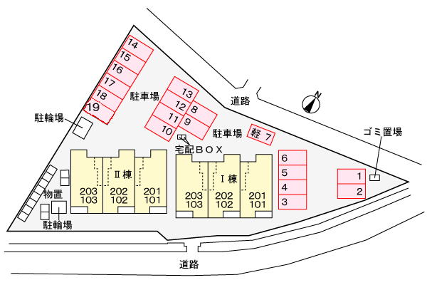 エスペランサ Ⅰ 202 駐車場