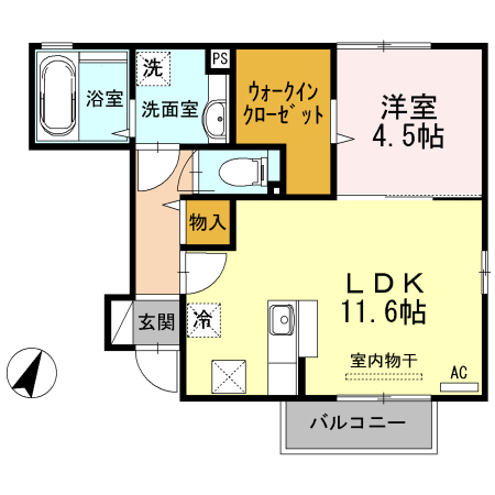 レジェーロ 102 間取り図