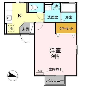 グランメール 203 間取り図