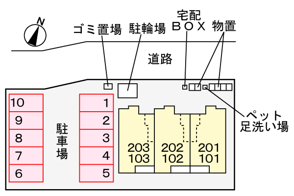 ルピナス Ｋ 201 駐車場
