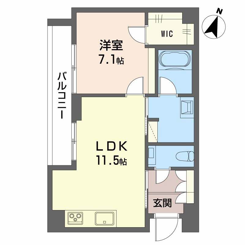 ＡＺＵＲ米山 311 間取り図
