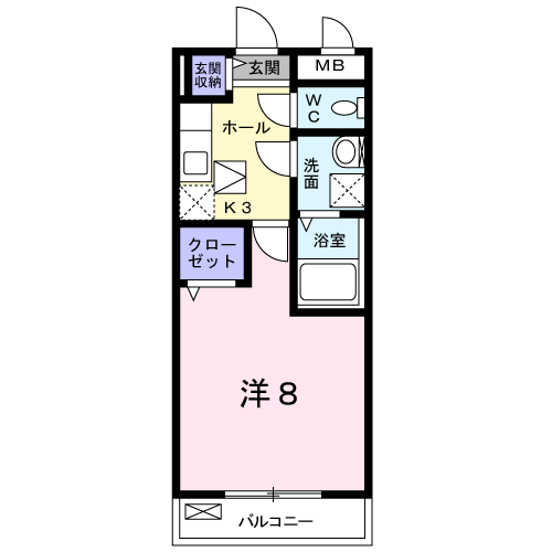 クレール 103 間取り図