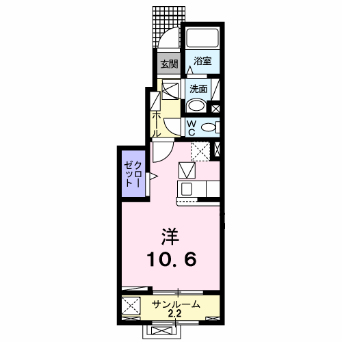 ファースト サンライズⅡ 102 間取り図