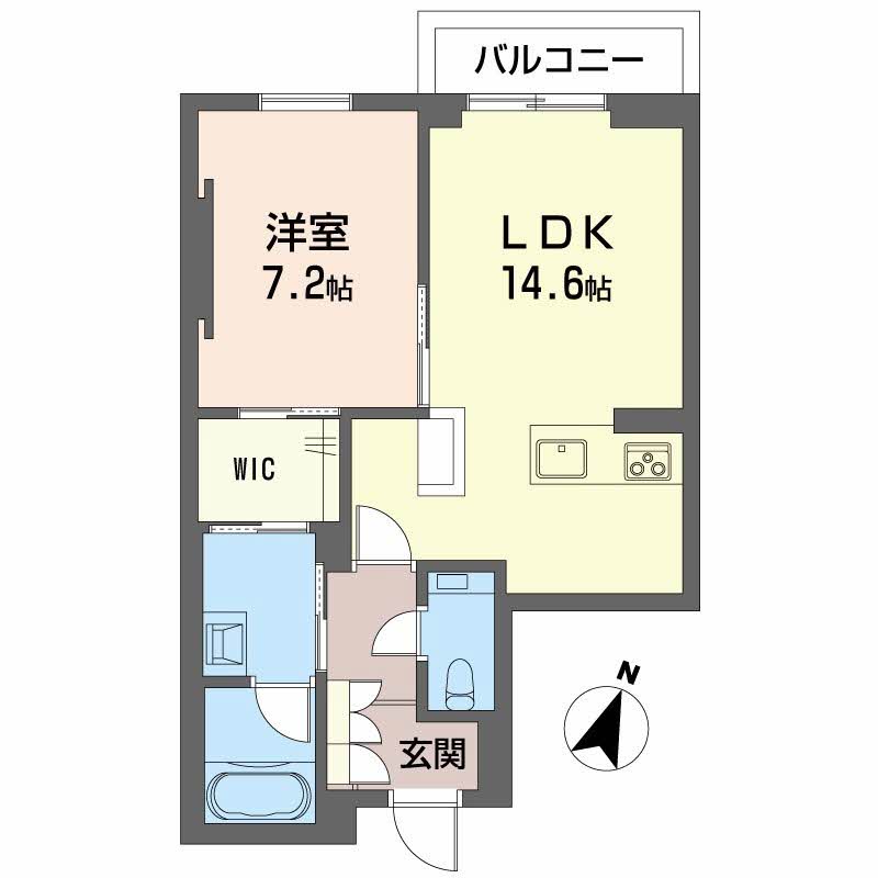 ＡＺＵＲ米山 301 間取り図