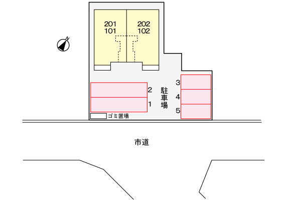 パークサイド南 102 駐車場