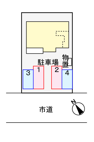 ソレイユ 101 駐車場