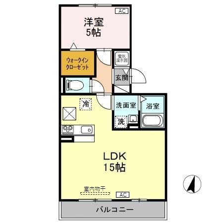 ロイヤルタウン松崎 Ａ/Ｂ B102 間取り図