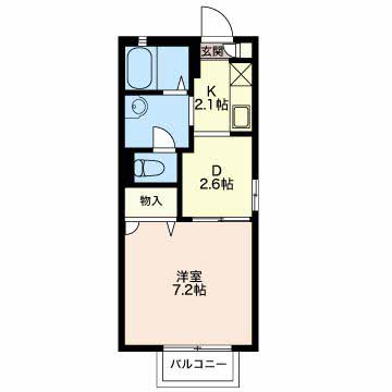 コーポ純 0201 間取り図
