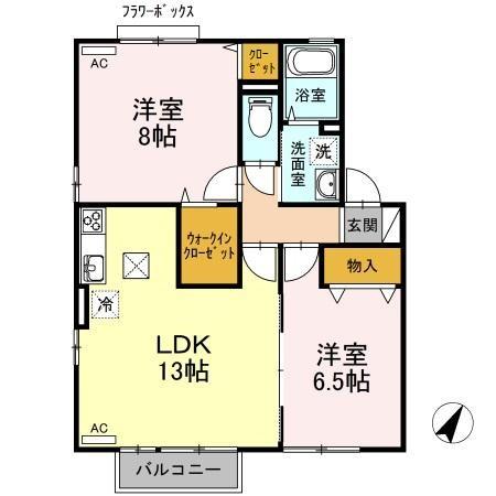 セピアコート 102 間取り図