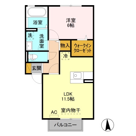 ブランメゾン Ａ 202 間取り図