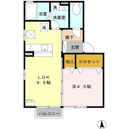 アムール 107 間取り図