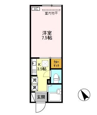 メゾン・エスポワール 105 間取り図