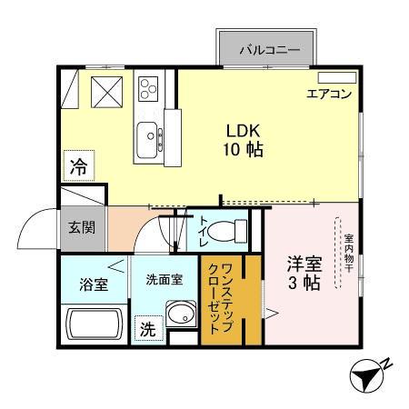 カンターロ Ａ 101 間取り図