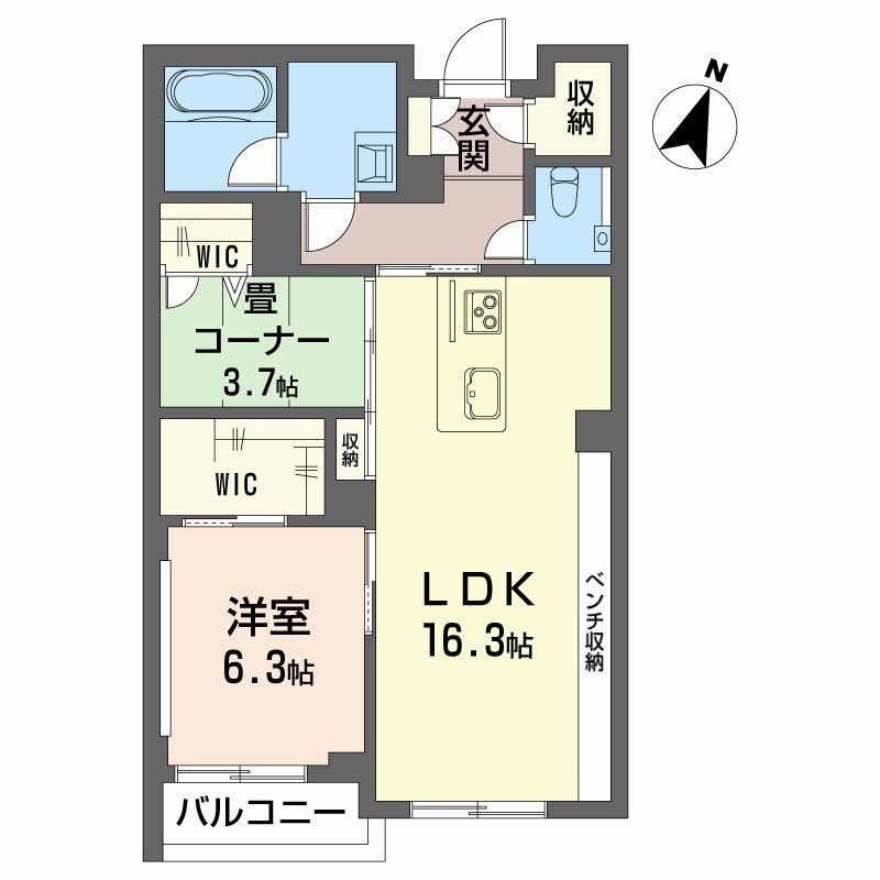 ＡＺＵＲ米山 205 間取り図