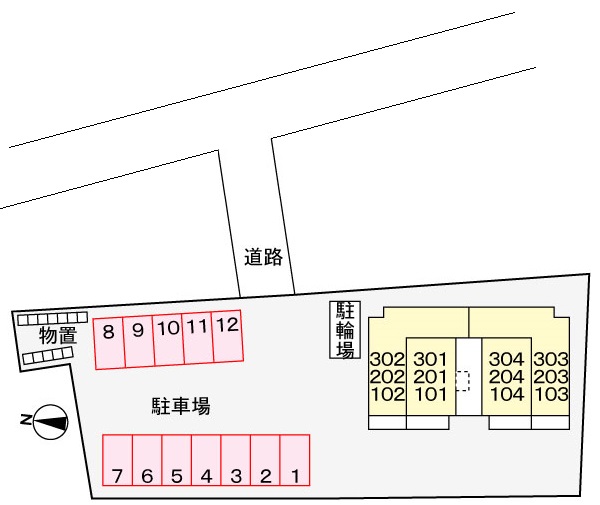 グリーン ピア 303 駐車場