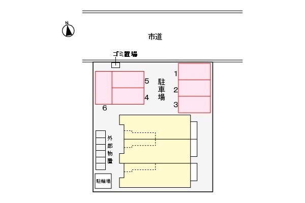 レーベン古正寺 202 駐車場