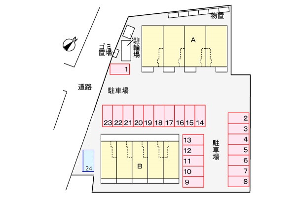 フェリーチェ 203 駐車場