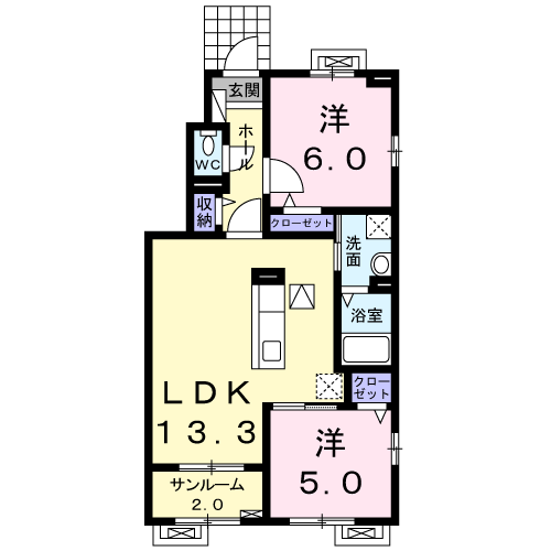 アドニス 101 間取り図