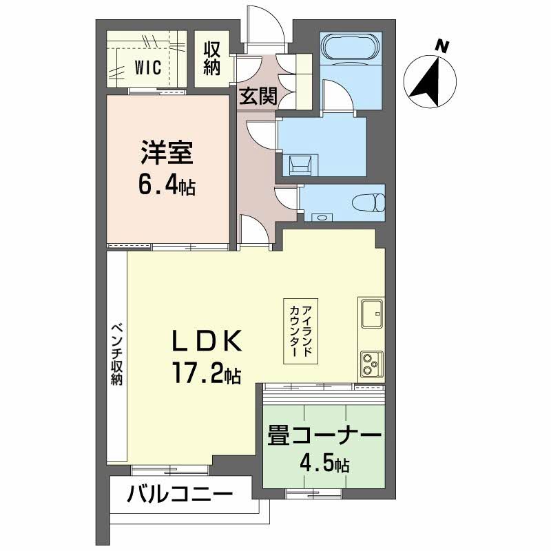 ＡＺＵＲ米山 209 間取り図